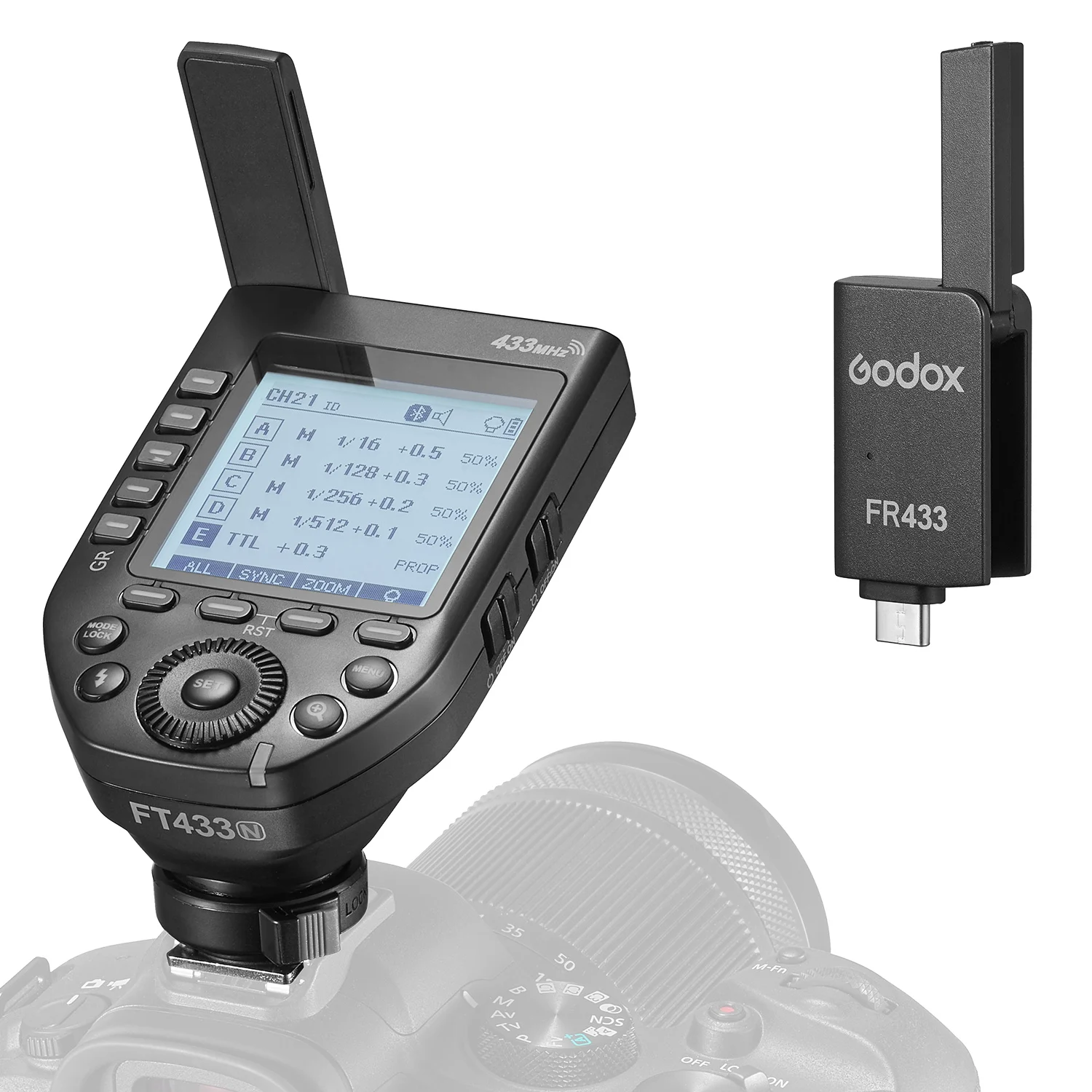 

Беспроводной триггер вспышки GODOX FT433N TTL для камер Nikon