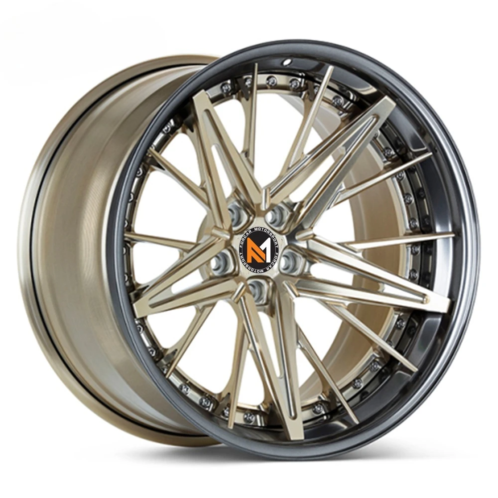 Two-step concave two-piece forged 19 20 21 22-inch bus alloy wheels