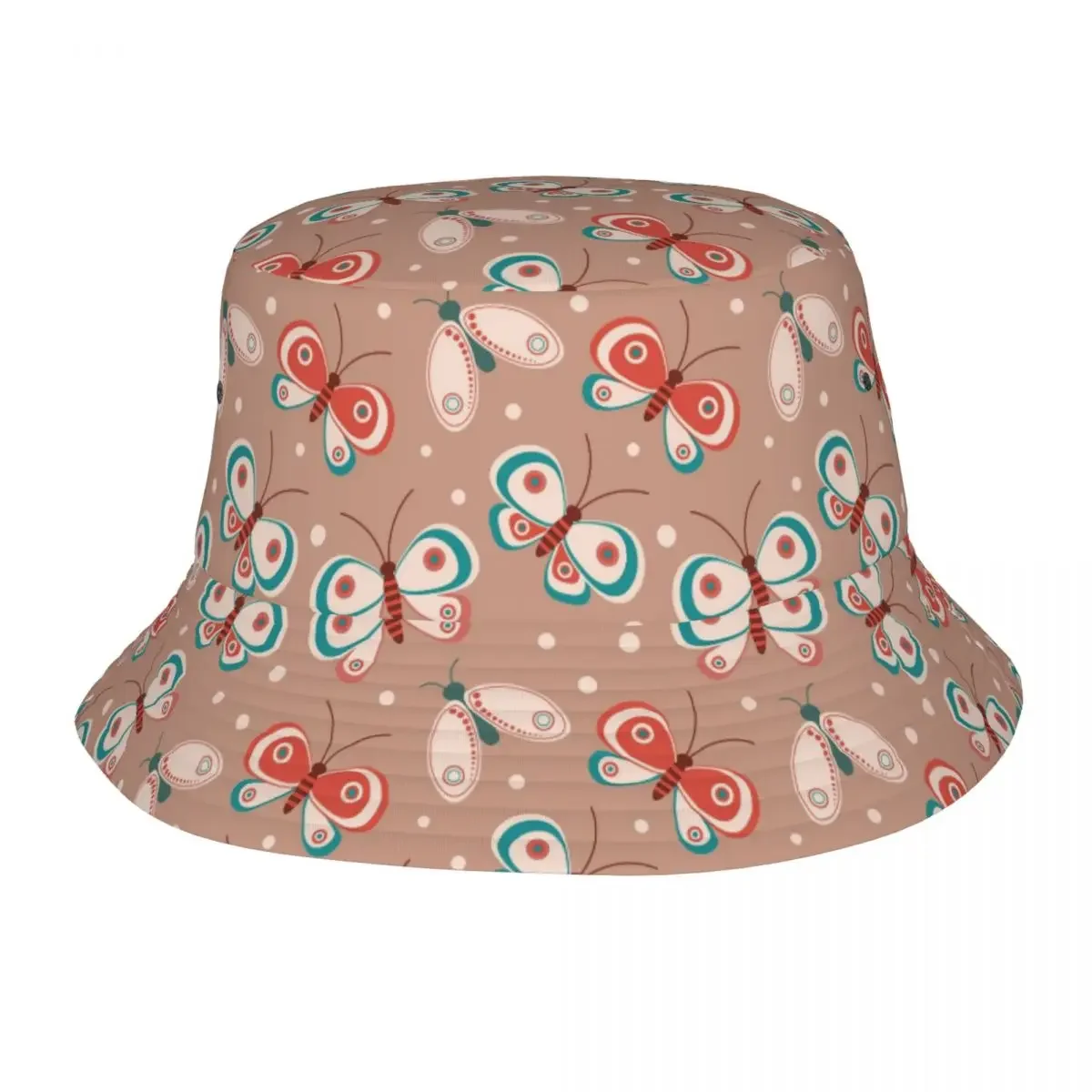 Foldable  Pattern Bucket Hat For Men Women Print Summer Travel Beach Fisherman Cap