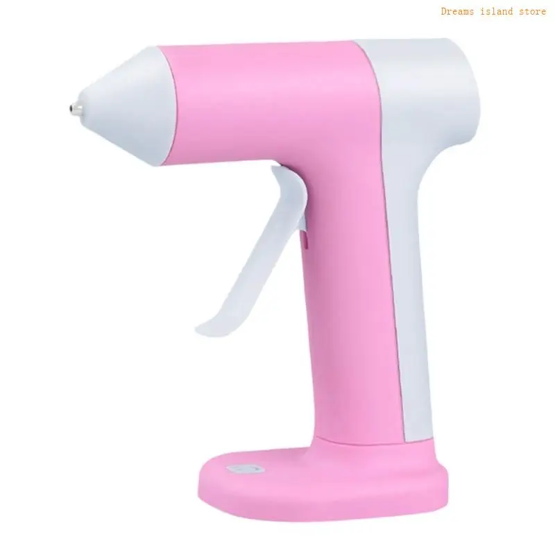 Rechargeable Small Cordless Glues Guns 2000mAh Battery Quick Heating Nozzle Design for Crafting and Home Repairs HX6C