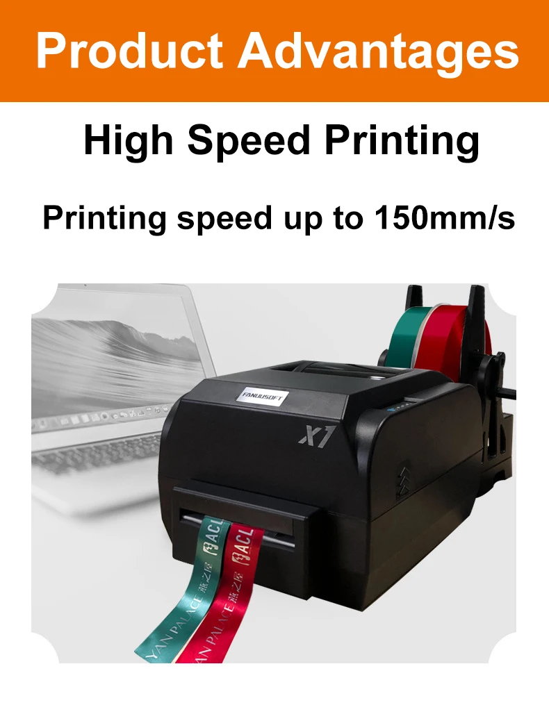 Hot Sale Easy To Operate Digital Ribbon Foil Printer For Satin Ribbon Printing Machine