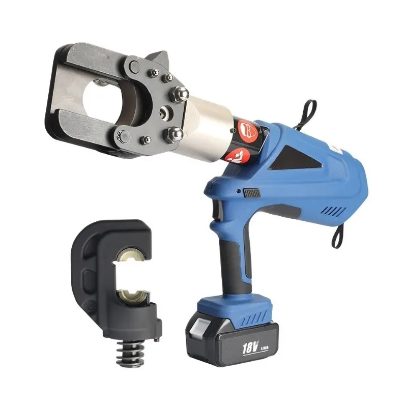 Two in One EZ-400 Battery Powered Hydraulic Crimping Tool EZ-55 Battery Powered Hydraulic Cutting Tool Two in One