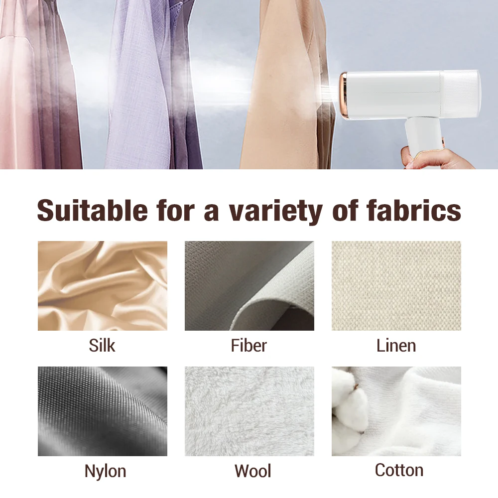 Plancha de vapor portátil de mano, Mini vaporizador plegable de 1000W para colgar ropa, planchado en seco y húmedo para viaje en casa