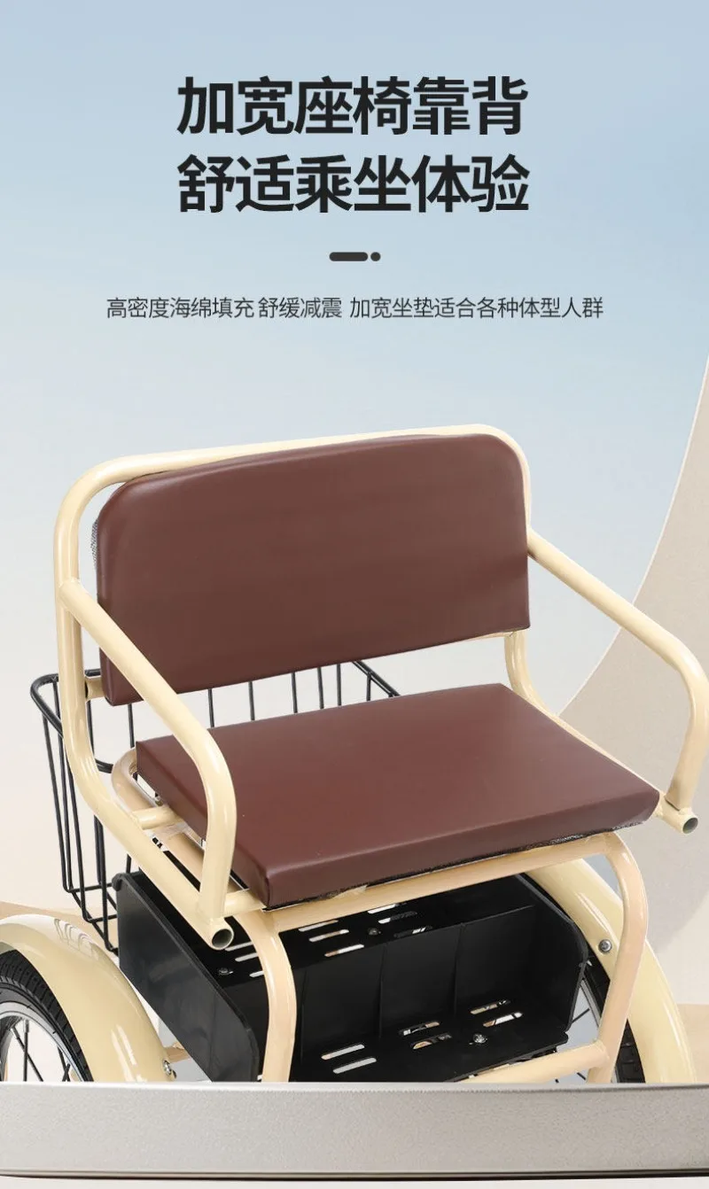Tricycle Assist Pedal Trike Adult Three Wheel Bike