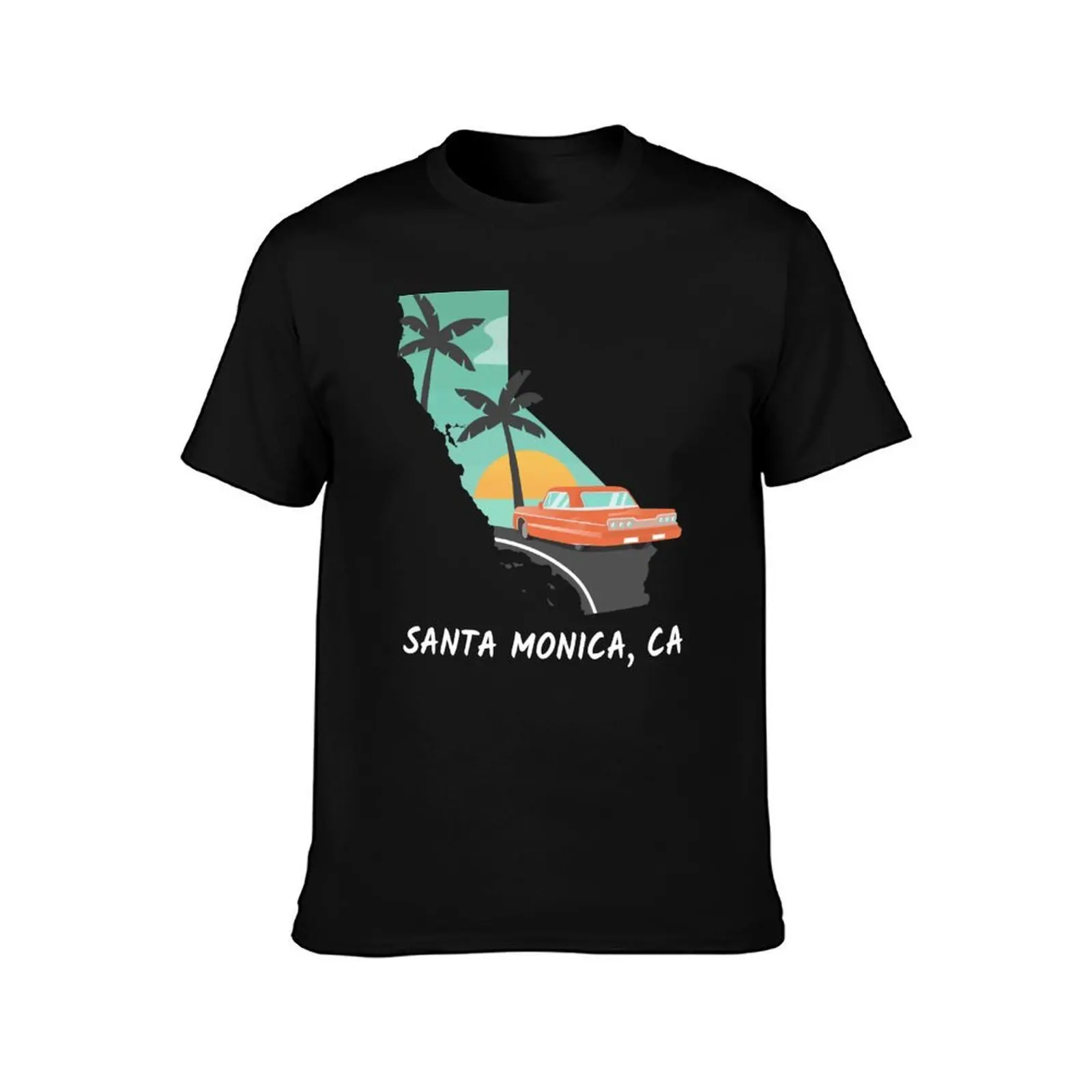 Santa Monica, CA T-Shirt Trend Art Print T-Shirt