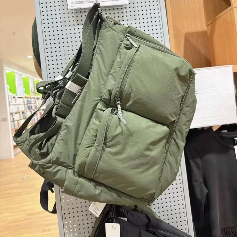 Top Quality Thickened Leisure Crossbody Bag Single Shoulder Bag Large Capacity Laptop Bag Multi Pocket Sports Bag for Men Women