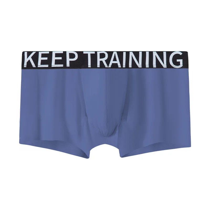 

Men's Underwear U Convex Pouch Boxer Summer Ice Silk Breathable Trunks Seamless Youth Solid Bikini Underpants Boxers Hombre