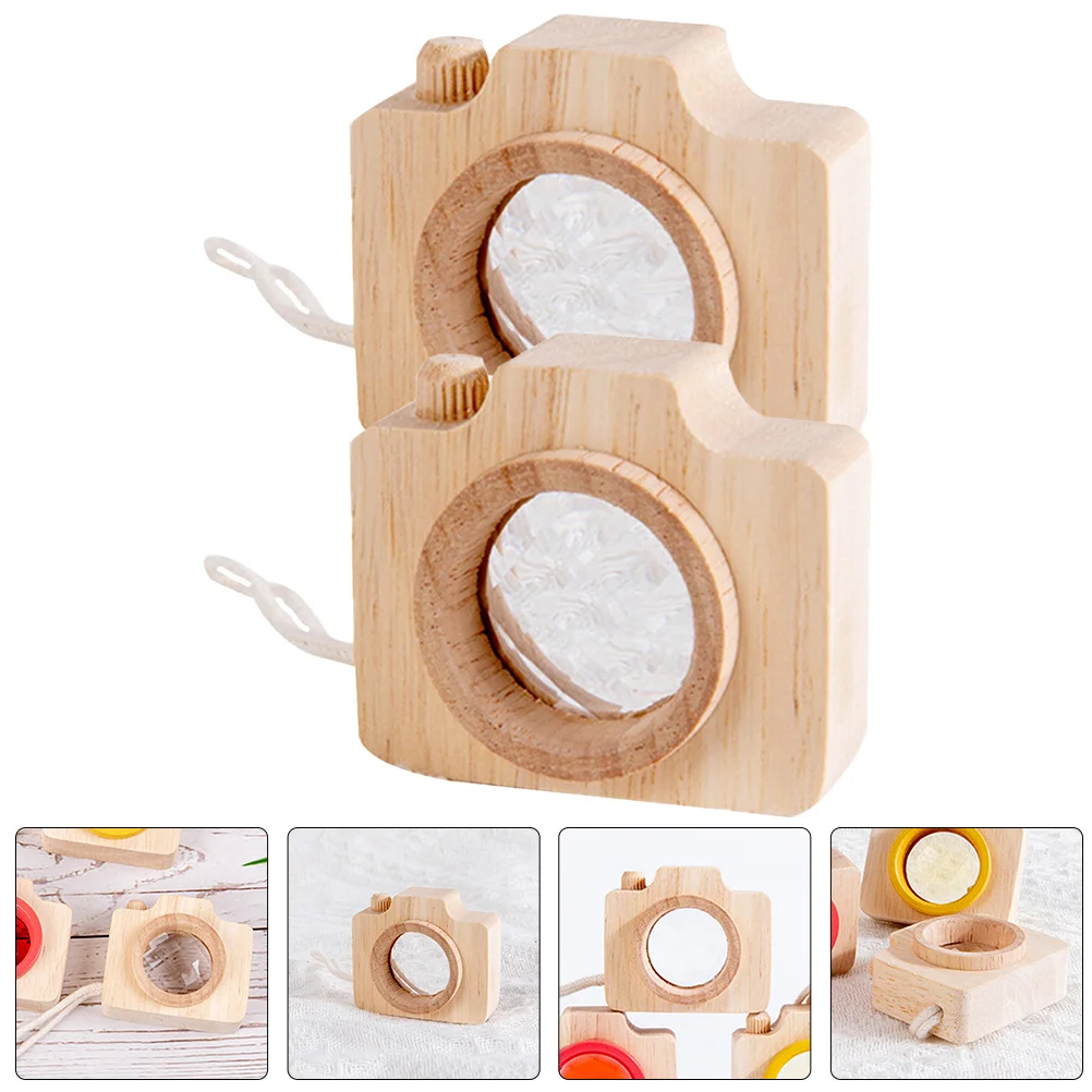 2 Pcs Children's Kaleidoscope Kids Toys Party Educational Kaleidoscopes Camera Mini Miniature Favors Nordic