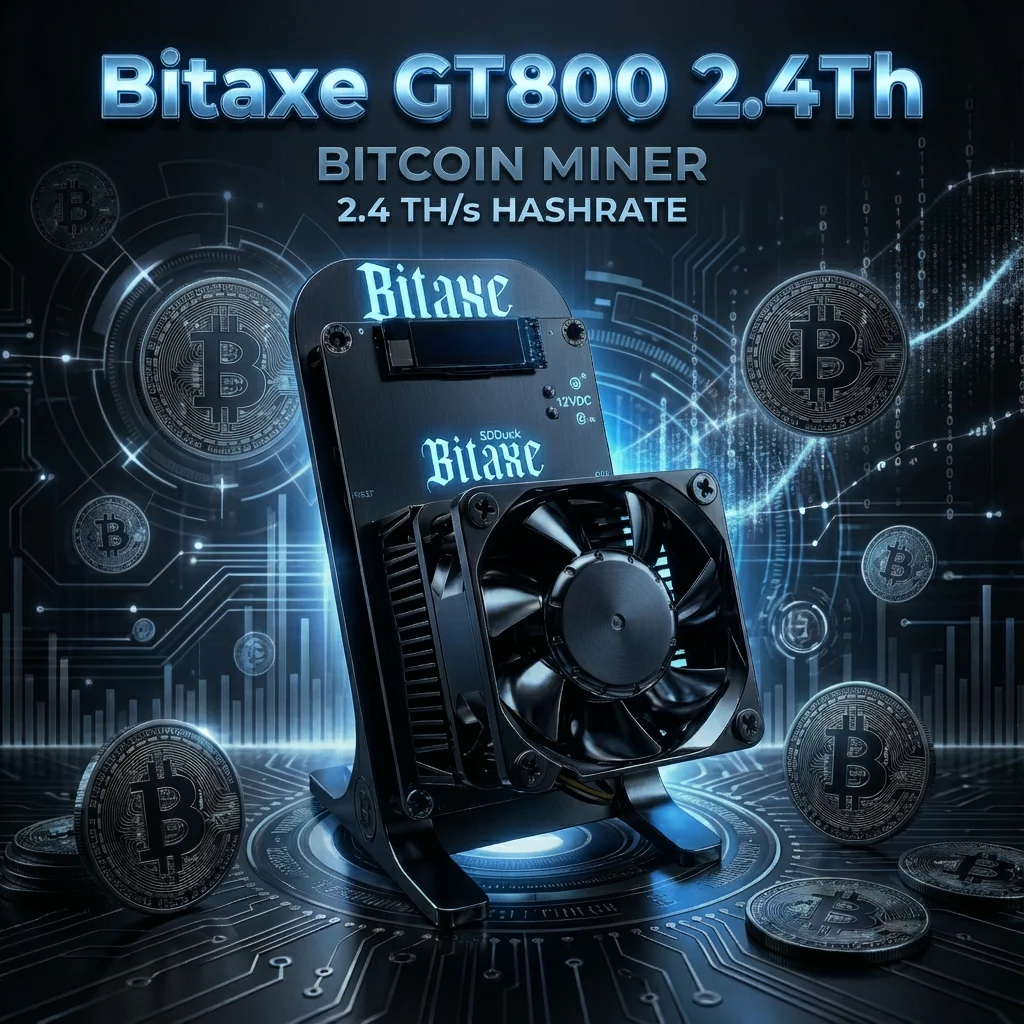 

Новейший биткойн-майнер Bitaxe GT800 2,4 тыс./с, бесшумный домашний майнер малой мощности Bitaxe GT800 Gamma Bitaxe