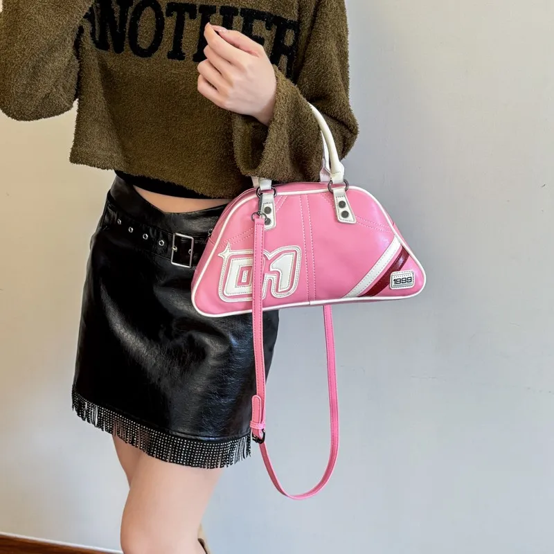 สี่เหลี่ยมคางหมูเบสบอลกระเป๋าเลดี้แฟชั่นกระเป๋าเดินทางลําลองกระเป๋าถือความจุขนาดใหญ่ไหล่ C Rossbody กระเป๋าหนัง PU Sac A หลัก