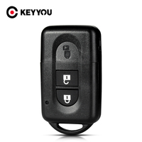 KEYYOU 2 Buttons For Nissan Micra X-trail Qashqai Juke Duke Pathfinder Note Remote key Shell Case