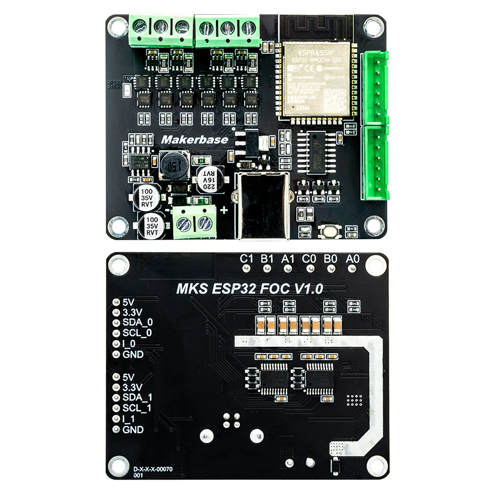 MKS ESP32FOC integrates ESP32 dual-channel current loop and is an open-source Simple brushless FOC system.
