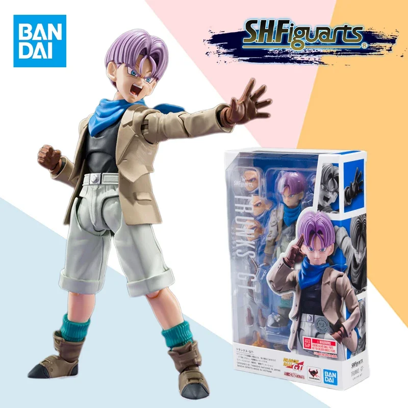 بقعة السلع في المخزون بانداي SHF S.H.Figuarts لعبة دراغون بول GT جذوع أنيمي كامل عمل نموذج لجسم عدة لعبة أصلية هدايا للأطفال #2