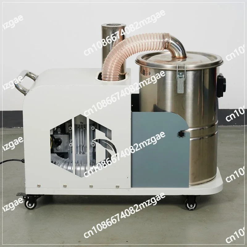 High power vacuuming oil waste residue dust particle cleaning