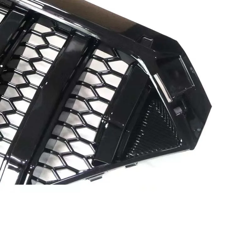 Car Racing Grille For Hyundai Santa Fe Santafe 2018 2019 2020 Car Front Grills ABS Black Radiator Bumper Mask Mesh Cover