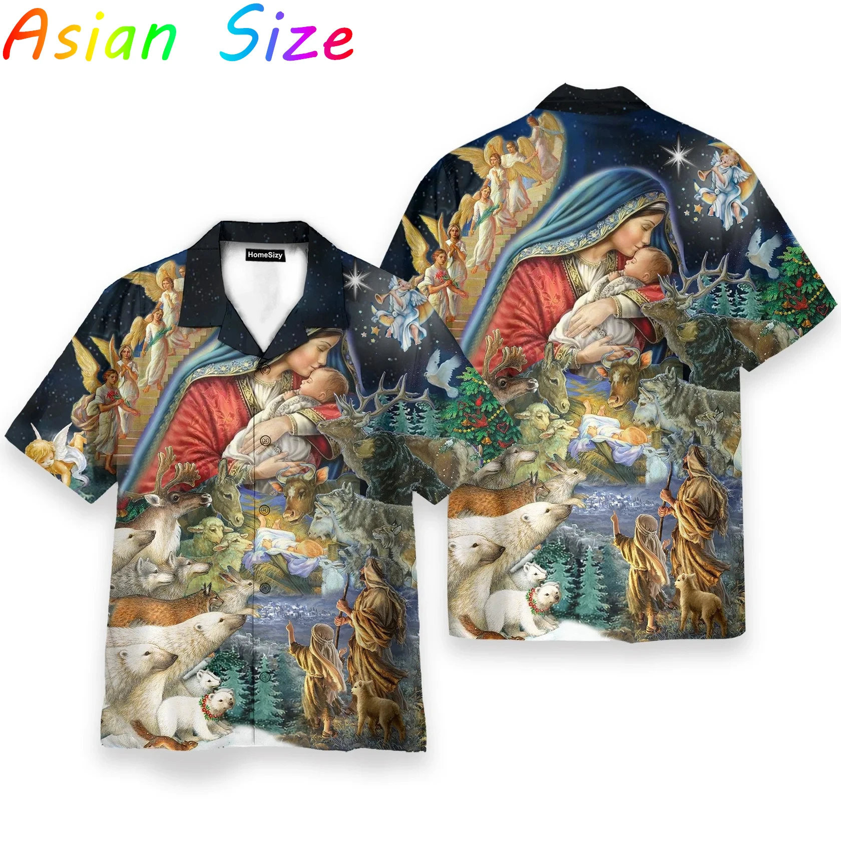 

Мужская мода Бог Иисус 3D принт 2026 повседневные гавайские рубашки забавные христианские блузки с рисунком креста с коротким рукавом на пуговицах Camisa