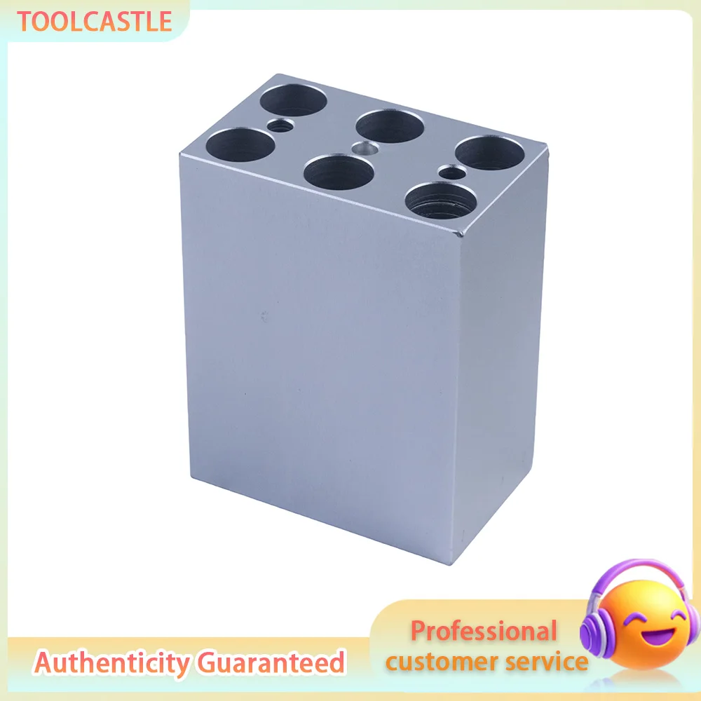 Aluminum Heating Block for Dry Bath Incubator, 6/12/15/24 Well Universal Heat Block for Lab Dry Block Heater