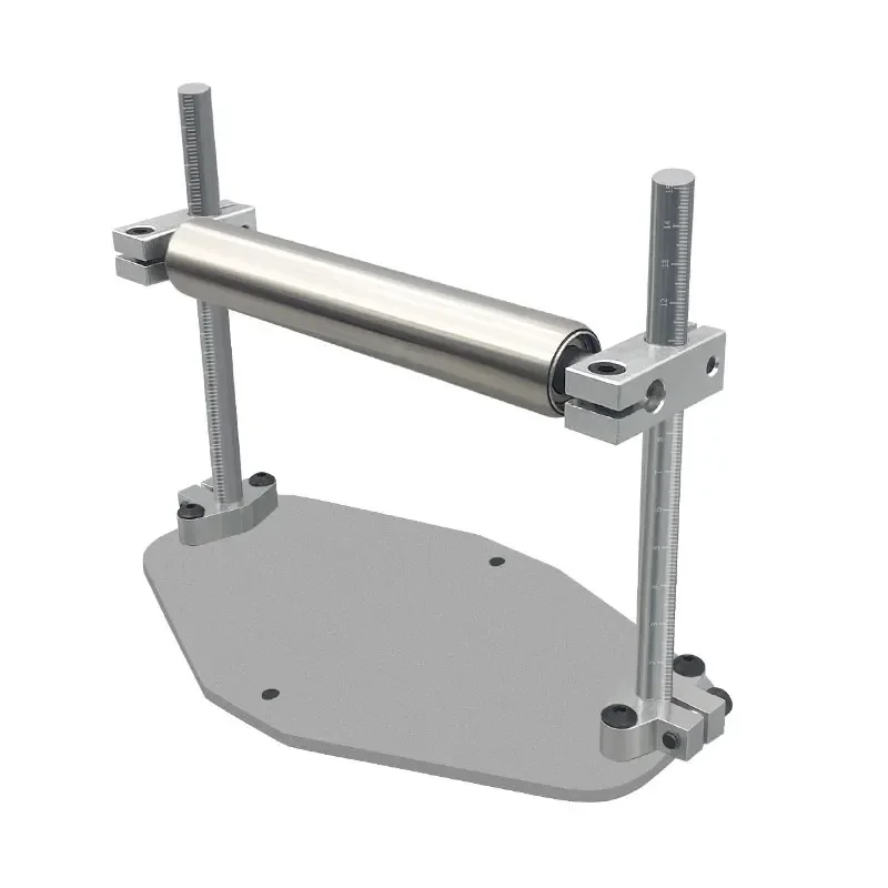Thickened cutting machine tray adjustable height roller bracket material auxiliary rack balance bracket