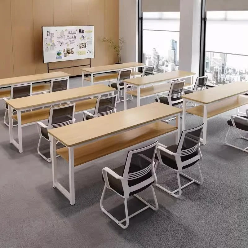 Training Table Double Long Writing Desk Rectangular Home Bedroom Computer Table Student Learning Desk Rental House