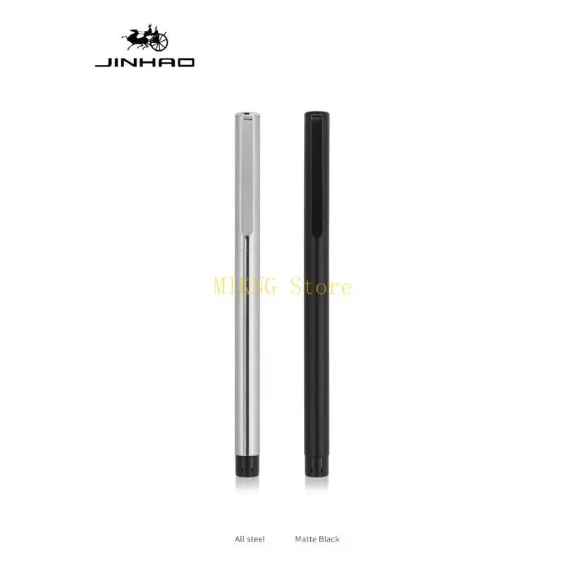 Matte Black/ All Steel Fountain Pen 65 Series Fine Nib Pens Smooth Writing best sale