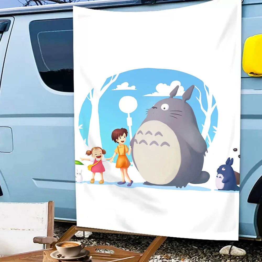 Flag For Banner Printing Artistic Atmosphere My N-Neighbor Cartoon T-Totoro Style Camping Room