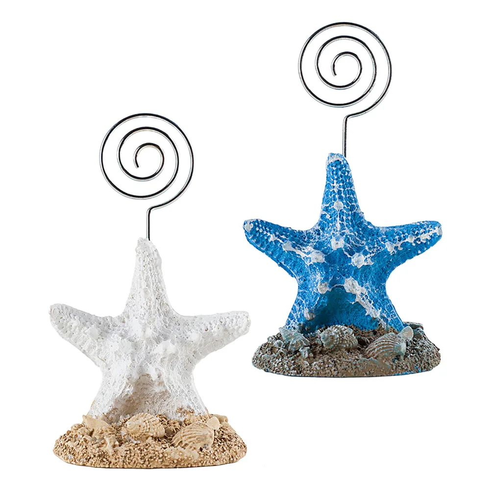 

2pcs Holder Desk Clip Resin Metal Desktop Photo Memo Clamps Steady Desktop Note Clamps Office Supplies