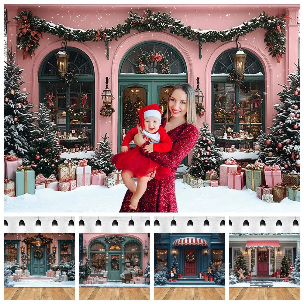 

Christmas Backdrop for Photography Gifts Store Snow Winter Kids Family Portrait Xmas Party Photo Backdrop Photo Studio Supplies