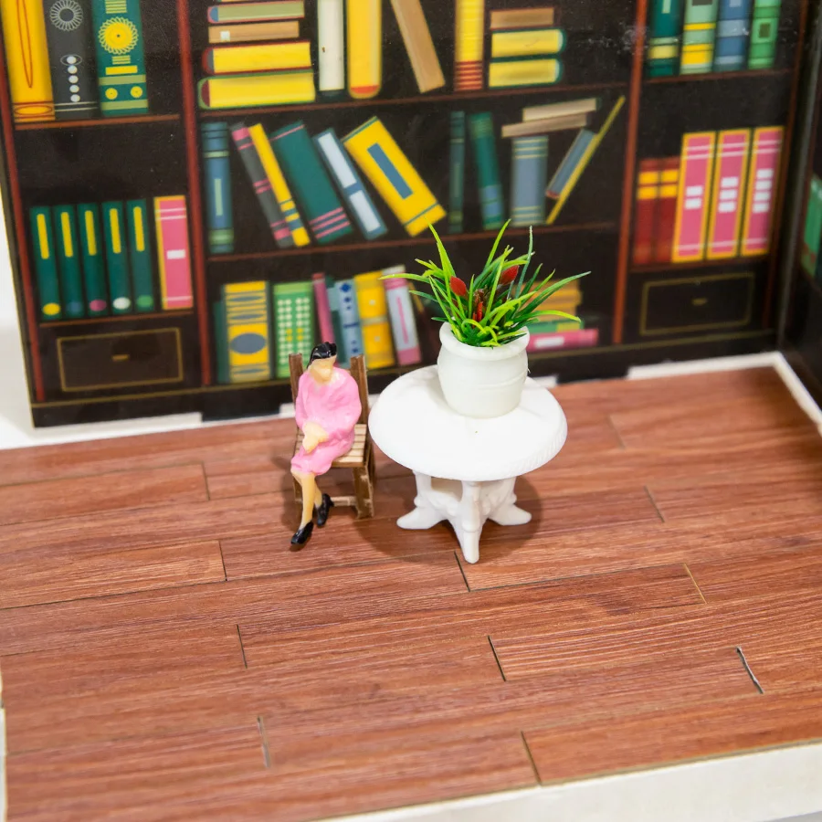 10 stücke Simulation Miniatur Holzboden Modell Spielzeug Architektur Baumaterialien Puppenhaus Dekor Diy Modellbau für Diorama