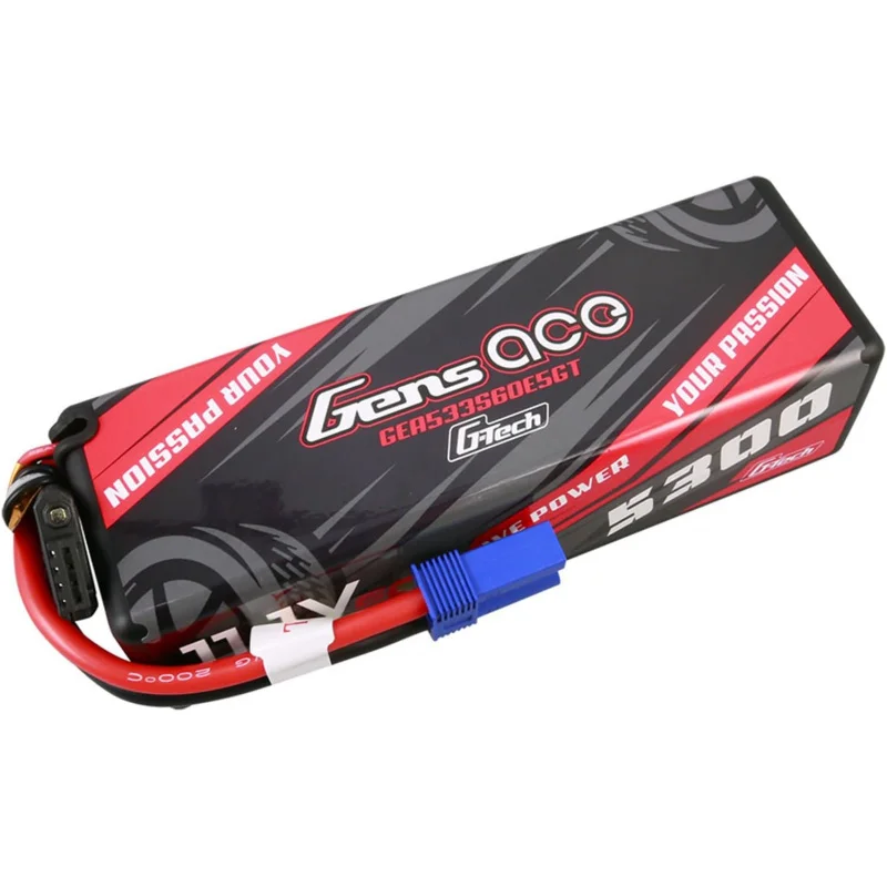 

Gens ace G-Tech 5300 мАч 11,1 В 60C3S Lipo Battery HardCase 15 # с вилкой EC5