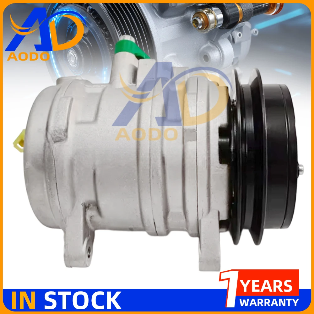 SP10 AC Compressor For HYUNDAI R35Z-9 Excavator 720306 11MH90380 11HH90380 11MH-90380 11HH-90380 RC.600.538 1 Grooves