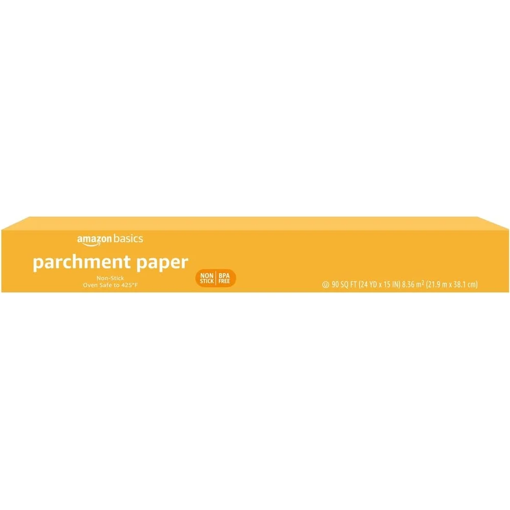 Parchment Paper Roll Non-Stick Baking Paper 90 Sq Ft Oven Safe 15 Inch Wide FSC Certified Cooking Sheets Baking