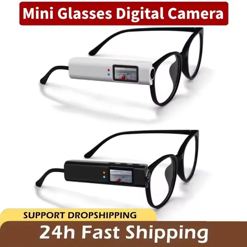 

2.7K HD FPV Glasses Camera Wearable WiFi Video Camcorder 110°Wide Angle Lens Anti-shake Built-in Battery APP Control FPV Camera