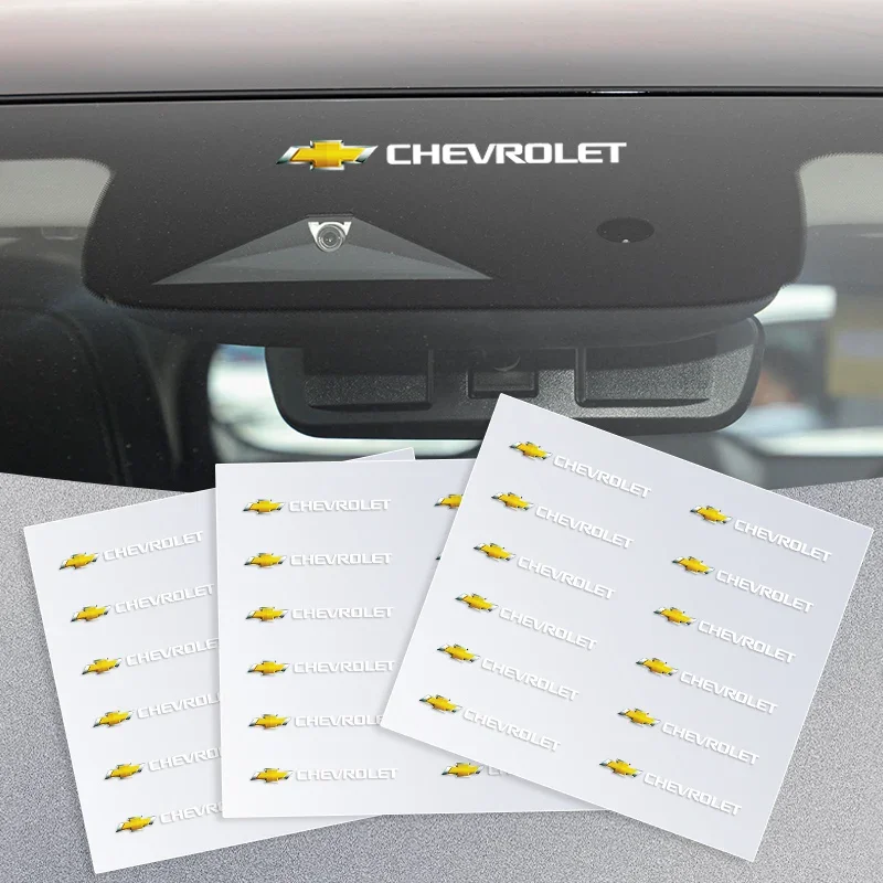 1/2/5/10 Uds pegatinas de marcos para volante de coche decoración DIY calcomanía para Chevrolet Cruze Captiva Sail Corsa Aveo Accesorios