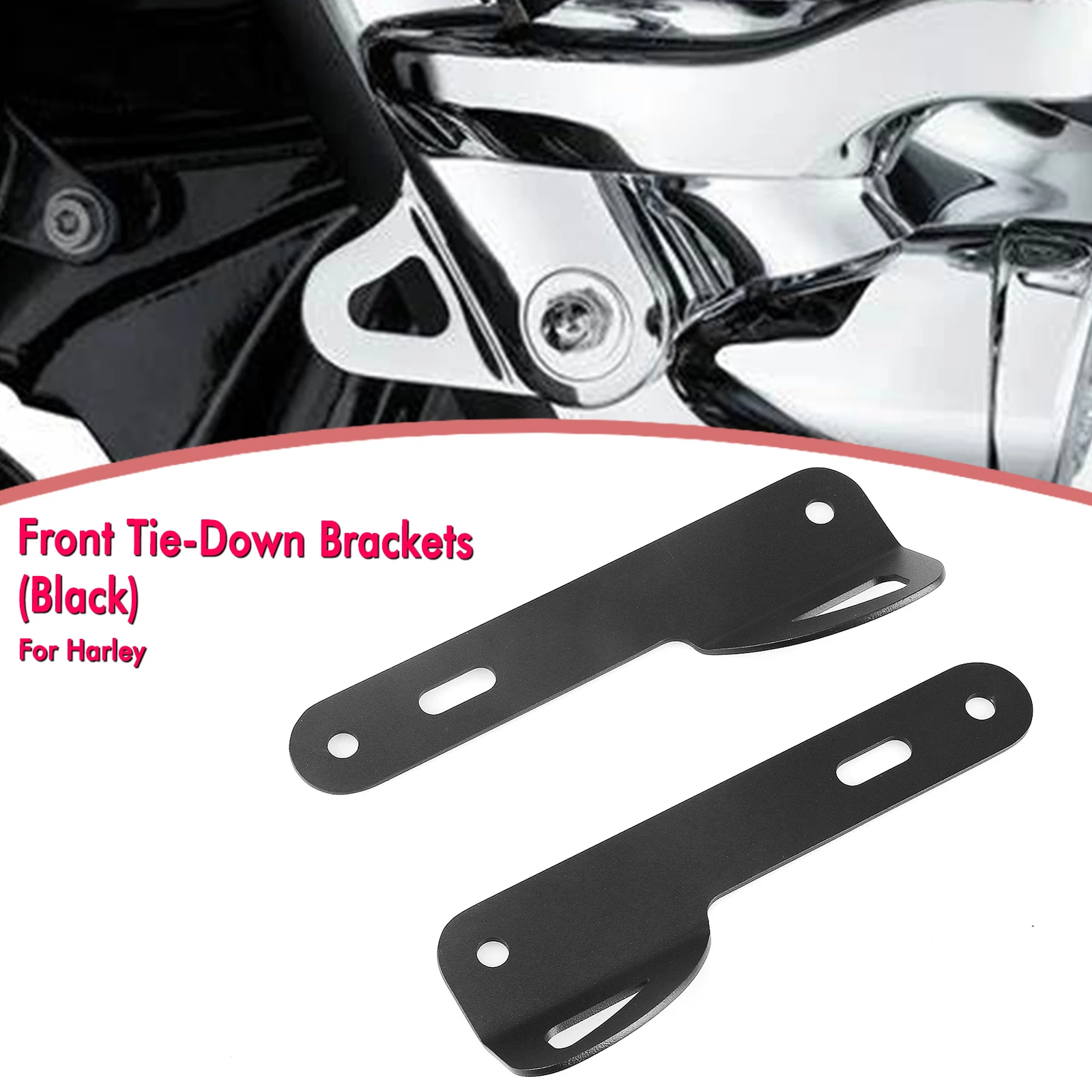 Motorbike Front Fork Binding Tie-Down Bracket For Harley