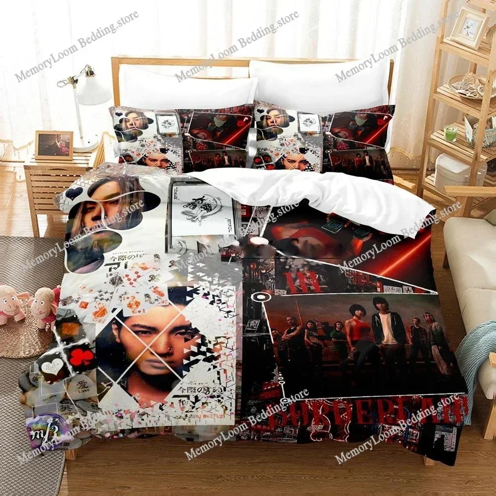 Alice in Borderland Season 2 Bedding Set Duvet Cover for Boys Bedroom Single Double Full Queen King Size KPOP 2025