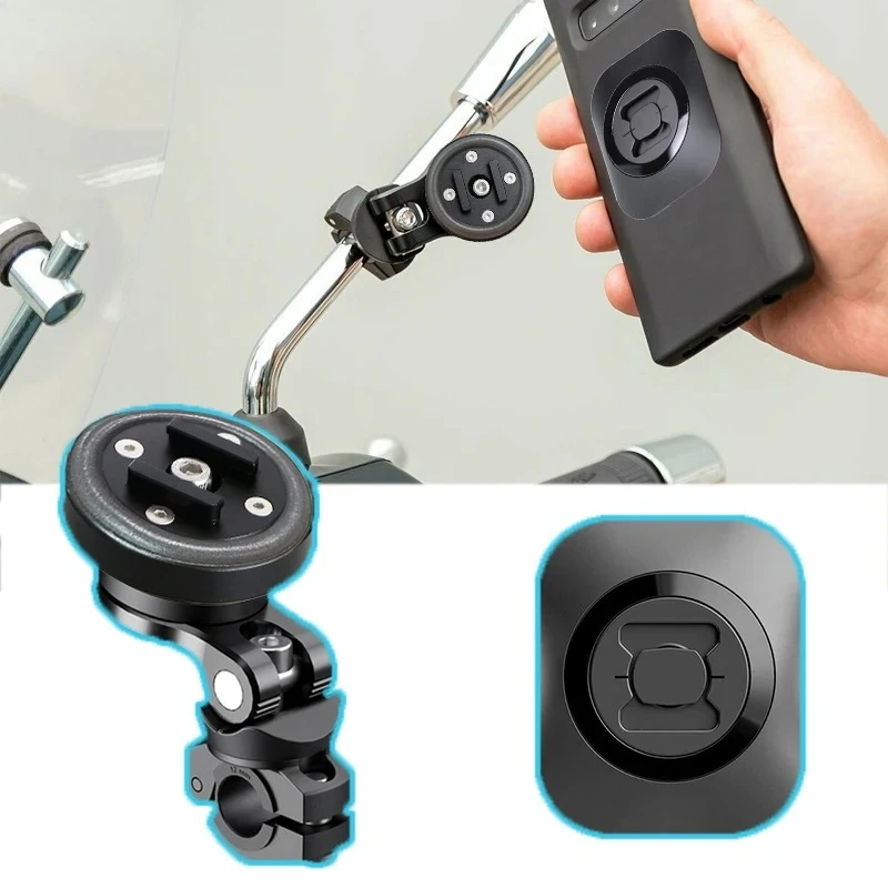

Scooter Navigation Holder Adjustable Bracket Motorcycle Rearview Mirror Mobile Stand Cellphone Adapter Sticker Phone Holder