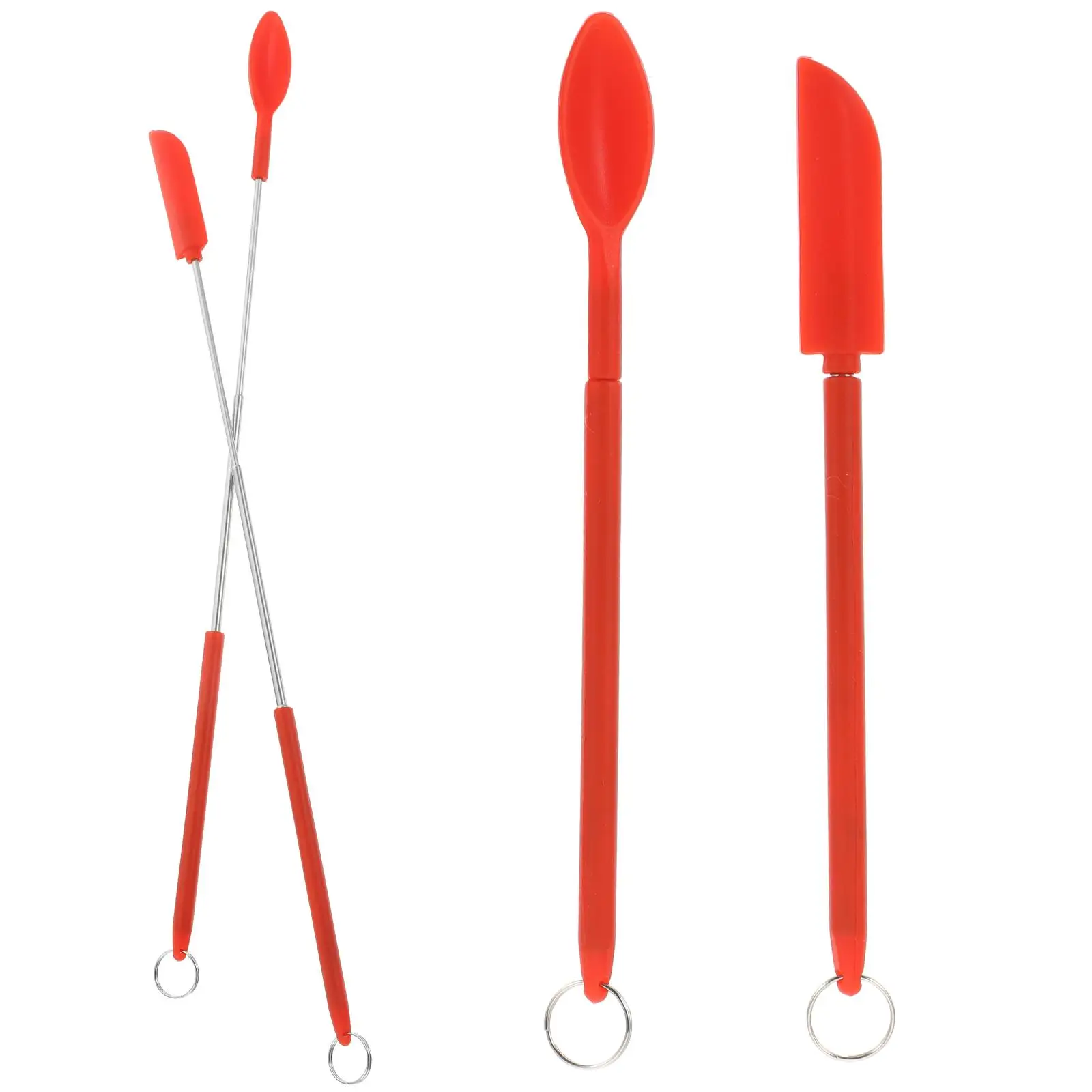 

Silicone Spatula Digging Spoon Mini for Makeup Baking Tool Kit Multifunction Scoop Small Silica Gel Beauty Miss Cream Jars