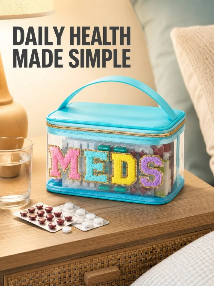 Clear Medicine Organizer Bag - usage example