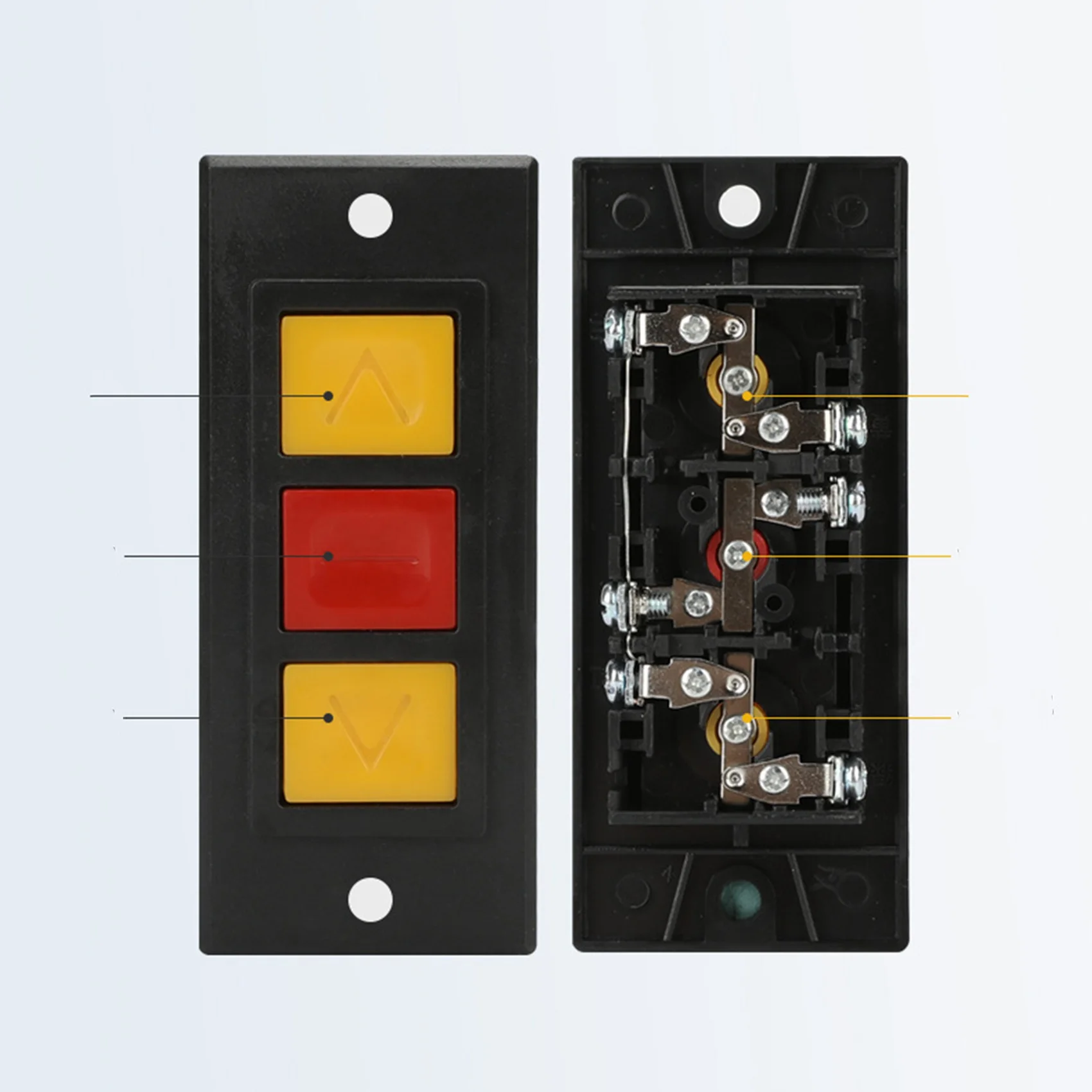 Garage Door Opener, Electric Door Roll Switch Lock Box, Surface Mounted Concealed Button Switch-Y41A
