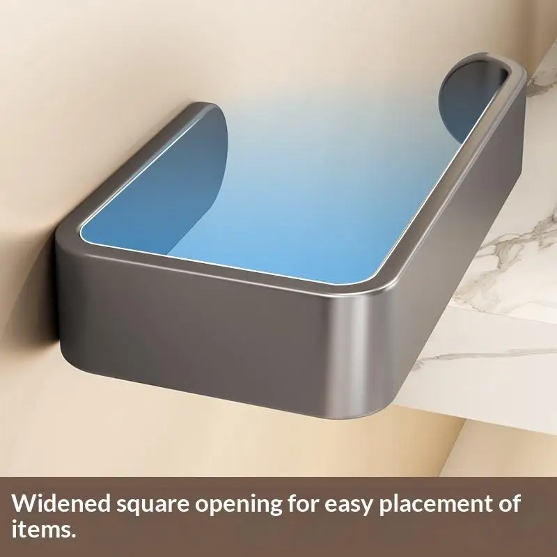.Hot Sale-Wall Mounted Toilet Paper Holder Thickened Plastic Rustproof for Bathroom Home Toilet Washroom Organization