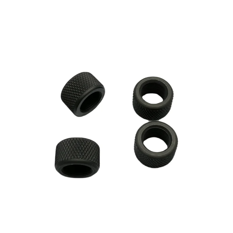 2 pezzi di protezione filettatura dado zigrinato in acciaio di alta qualità 1/2 * 28 5/8 * 24