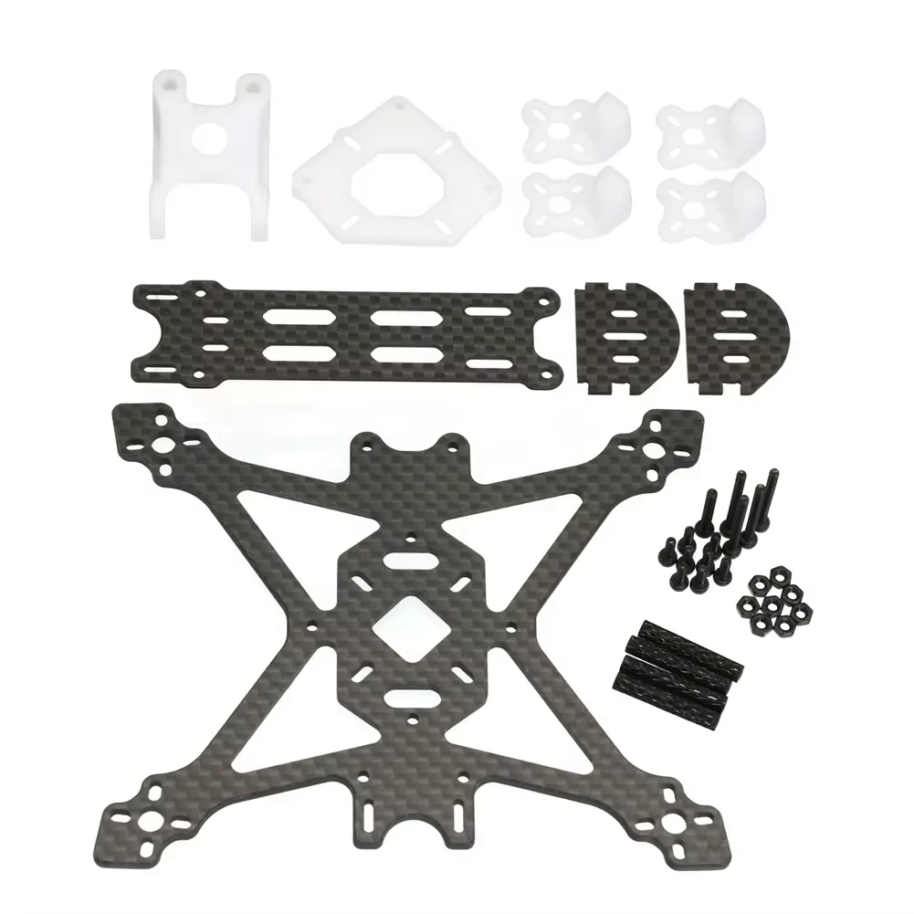 UAngel Angel 1.6/2/2.5/3/3.5 Inch Carbon Fiber Drone Frame Kit With 3D Printed Accessories For FPV Freestyle RC Aircraft view 6