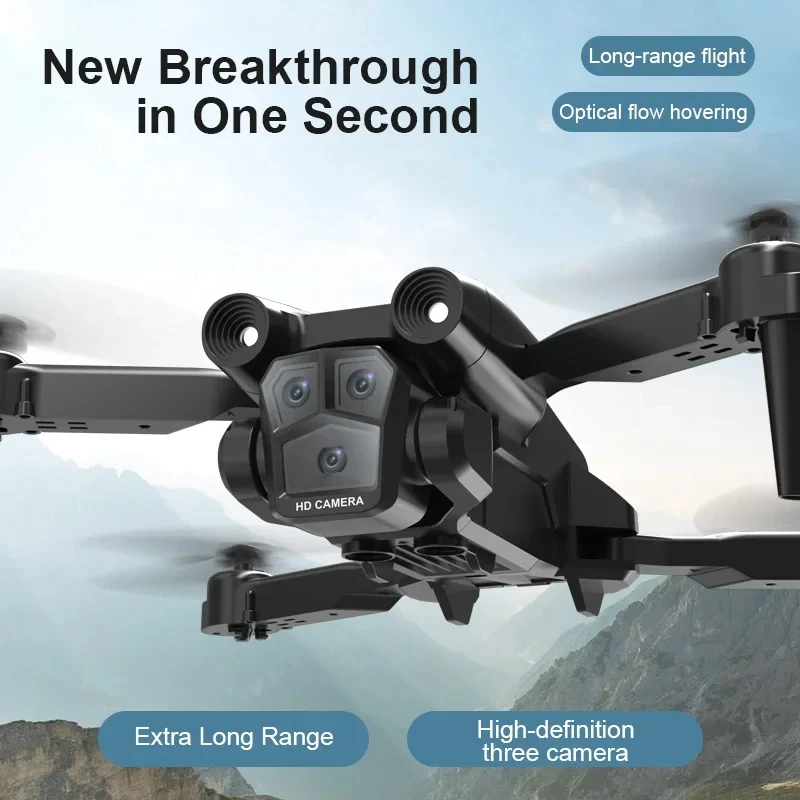 Lenovo M4 Drone 8K Professional With Wide Angle Triple HD Camera Foldable Optical Flow Positioning Upgraded RC 9000m New 2024