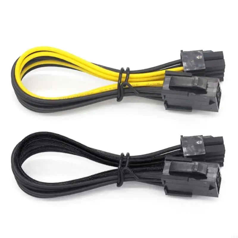 

Y1UB PCIe Power Extension Cable, 6Pin Male to 8Pin Female GPU Converters Connectors Cable for Video Cards