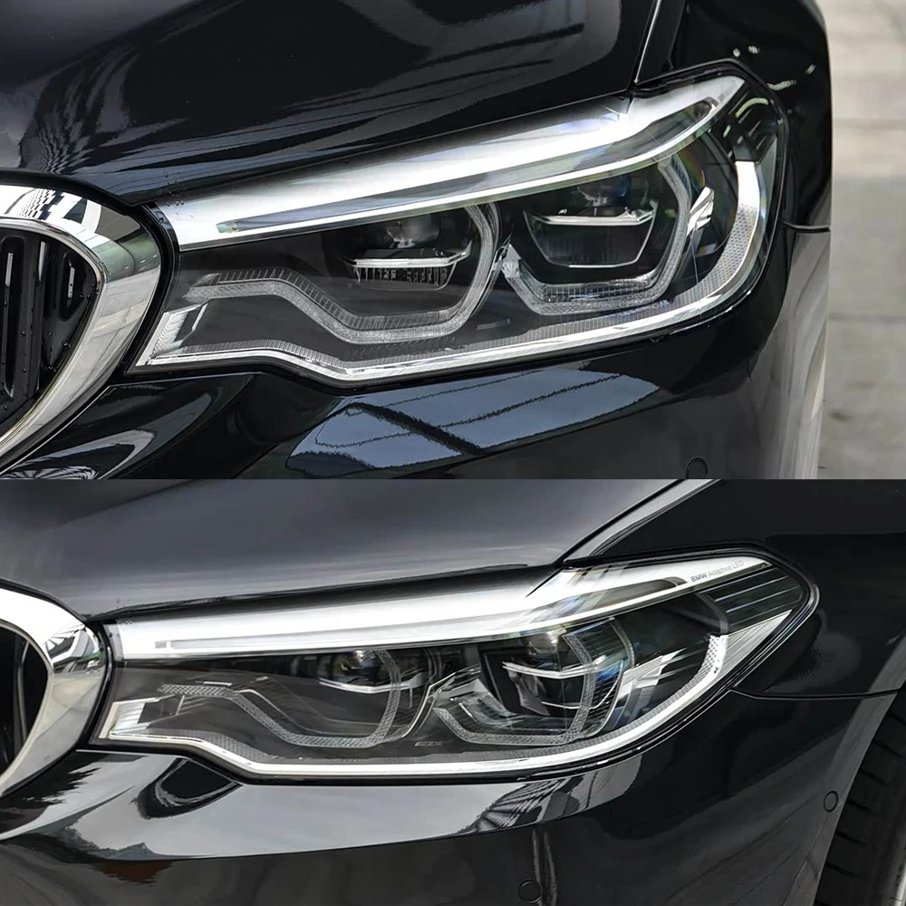 Headlight Lens Housing With Rubber Seal Strip Fit For BMW 5 Series G30 G31 G38 2016-2020 Auto Headlamp Spare Parts