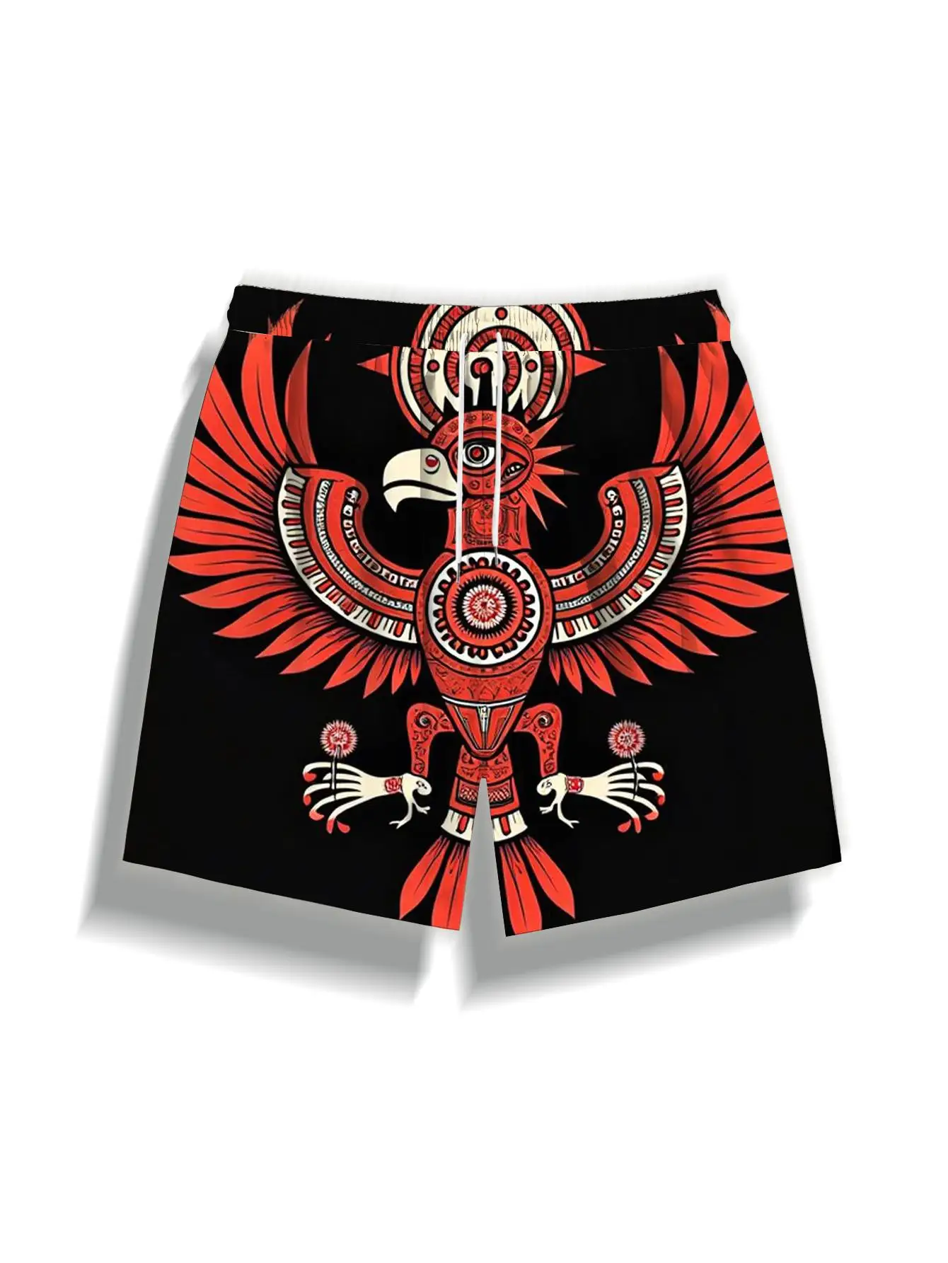 1pcs Men's Short swim trunks2026 Summer 3D Printed Short sleeve Quick drying Breathable baggy pants running Polyester