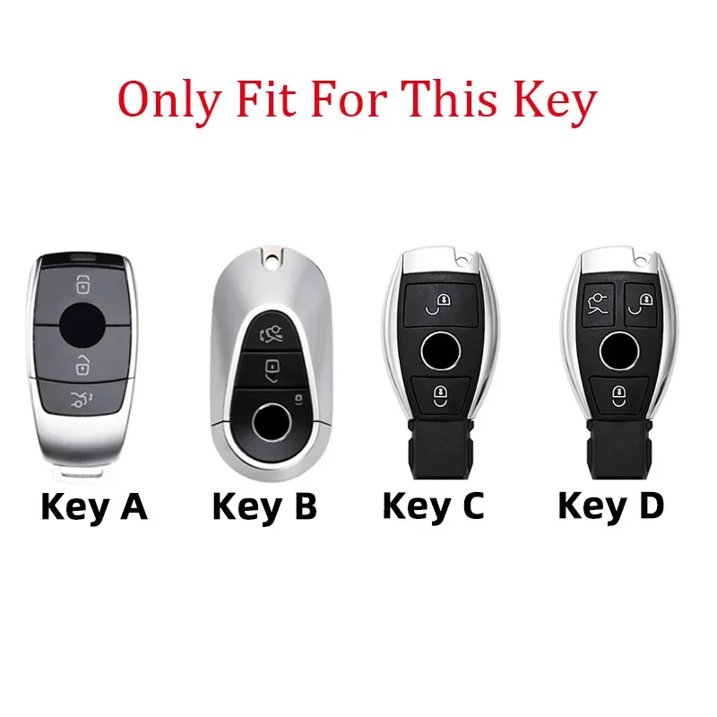 For Mercedes Benz 2021 C /S Class W223 W206 S350L S400L S450L S500L Zinc Alloy Car Key Case Cover Shell Protector Accessories