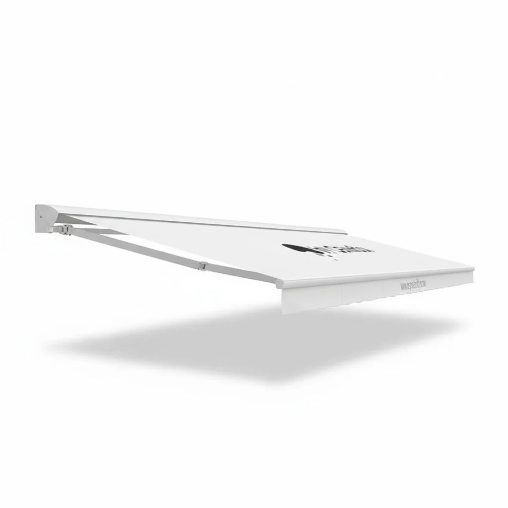 Retractable Awning, Aluminum Alloy Frame Outdoor Canopy, Acrylic Sail Garden Awning Sunshade for Patio and Deck, 2m x 1.5m