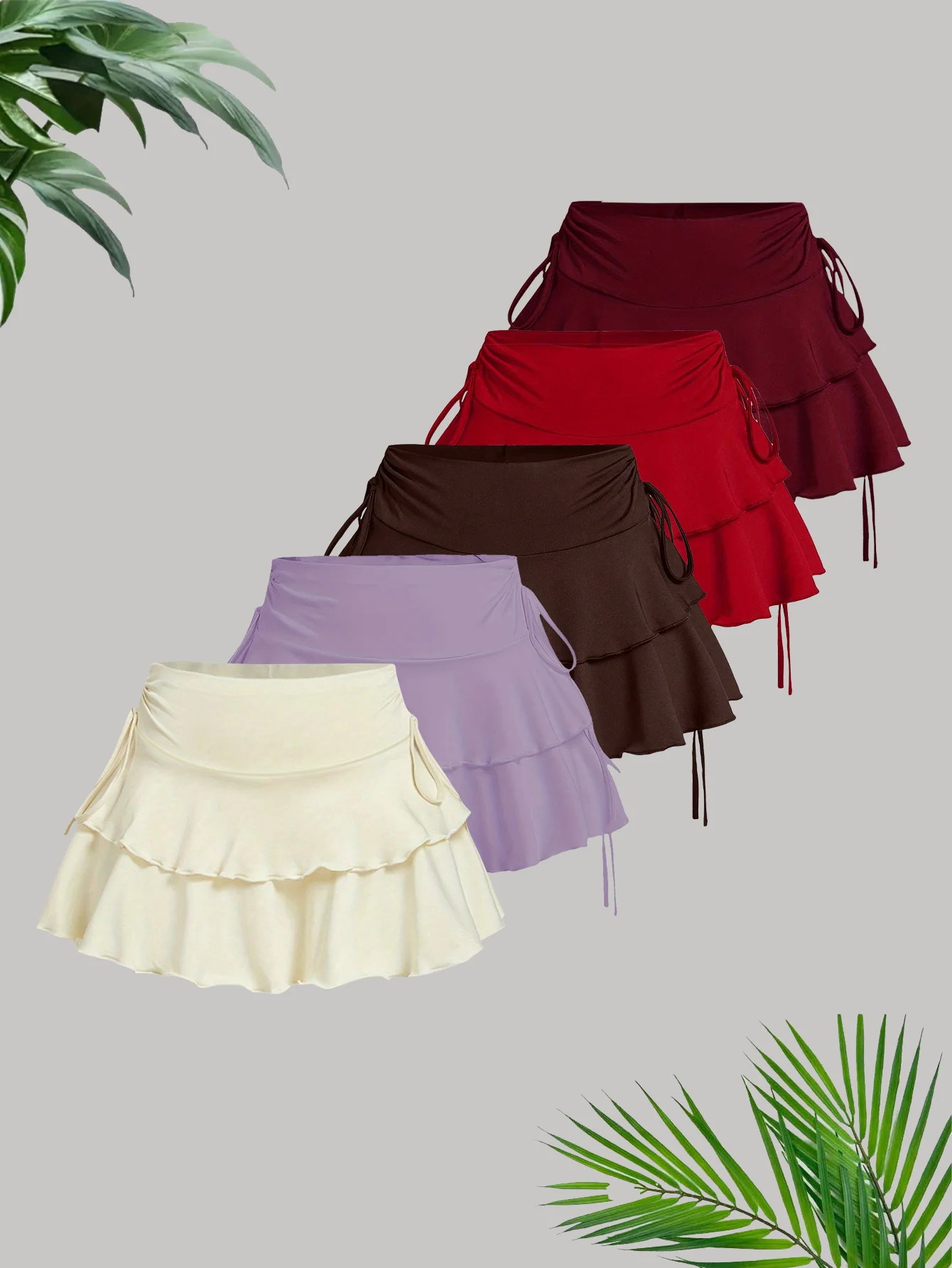 

Популярный весенний, летний и осенний женский модный повседневный сексуальный универсальный модный женский комплект с юбкой из пяти предметов