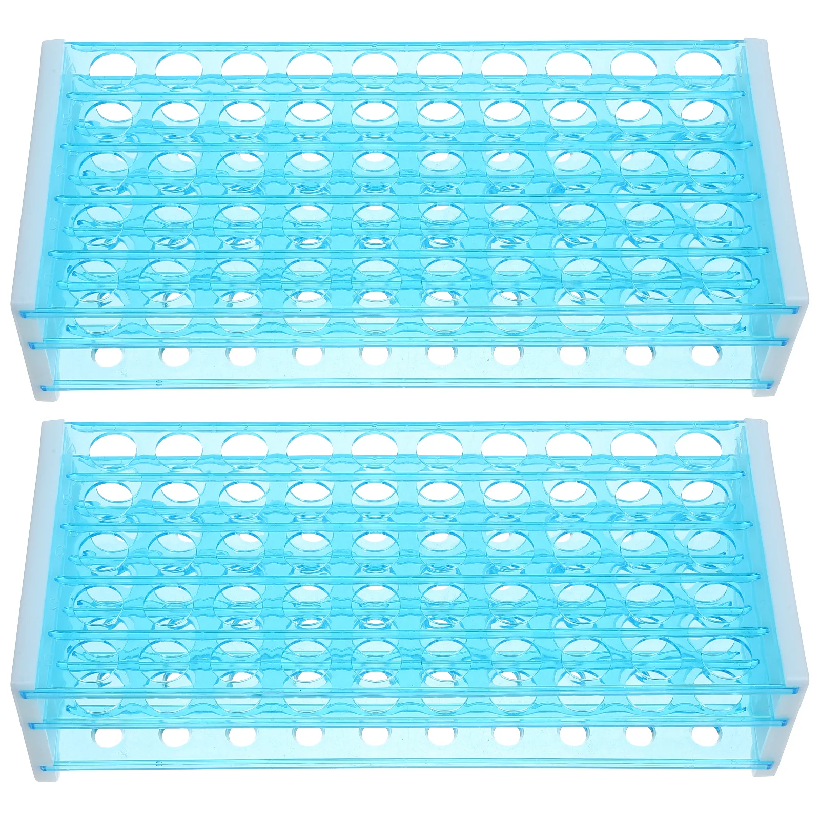 

2 Pcs Test Tube Rack Lab Racks Holder Storage Pipe Plastic Stand Tubes